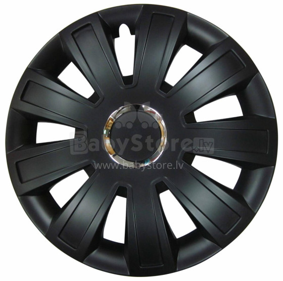 Set of wheel covers BLACK SANTANDER, 14'', 4 pcs.