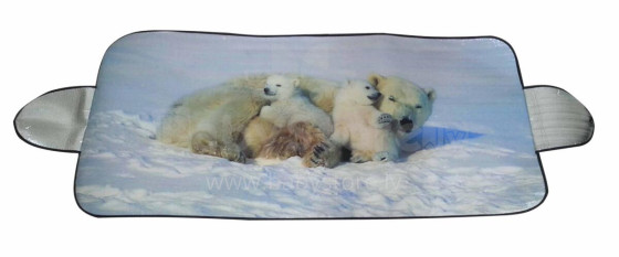 Winter car windshield cover 150x70 cm POLAR BEAR