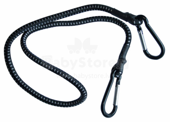 Gumijas aukla bagāžas nostiprināšanai ar karabīni CARABINER, 150cm