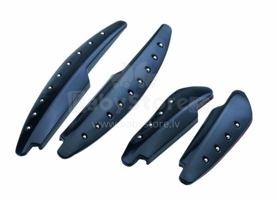 Door guards STYLEX BLACK, 4 pcs