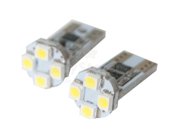 LED spuldzes, 2 gab, W5W T10 Canbus, 4SMD