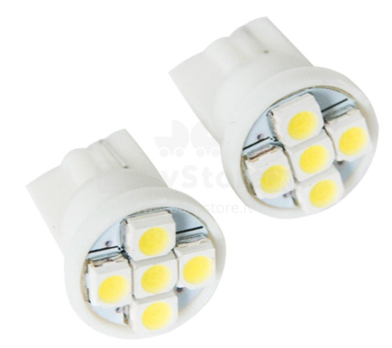 Лампочки светодиодные, 2 шт., W5W T10, 5SMD