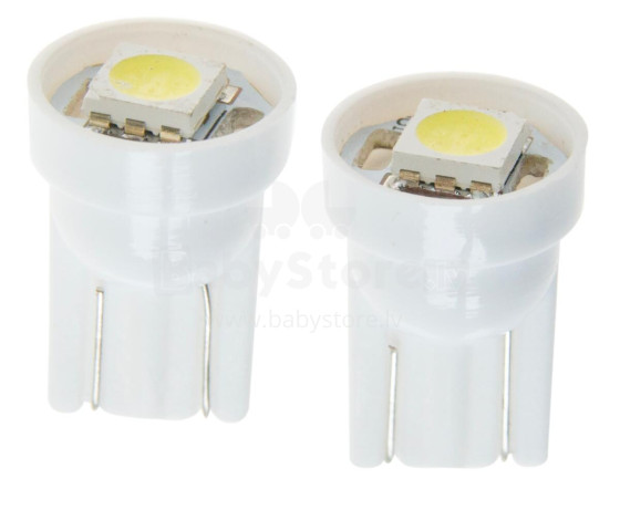 Лампочки светодиодные, 2 шт., W5W T10, 1SMD