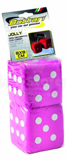 Decorative game dice DECORATIVE PLUSH, pink