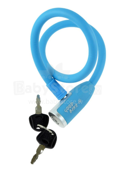 Cable lock ZINC, Ø12x650mm, blue