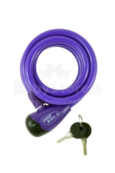 Saslēdzējs SECURITY LOCK, Ø12x1000mm, violets