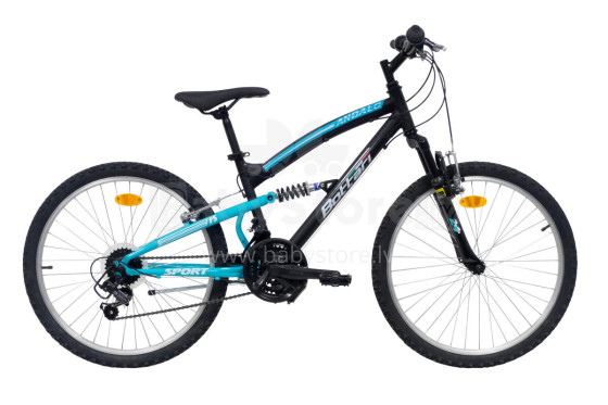 Men's bicycle 24'' ANDALO, black/blue