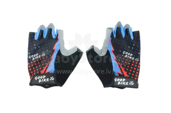 Bicycle gloves STAR, adult, size: L, black/blue