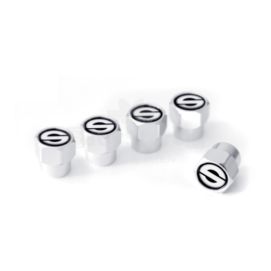 Sparco 5 Valve Caps Aluminum Black