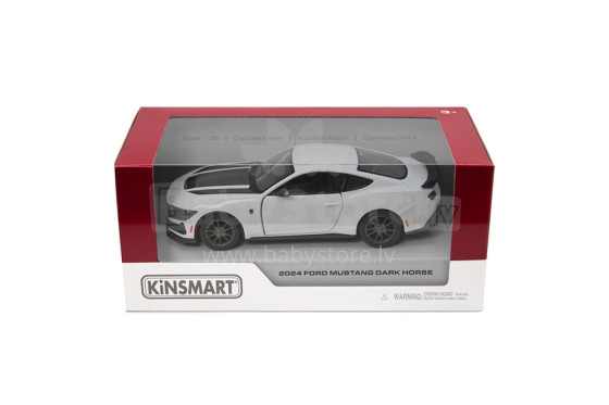 KINSMART металлическая моделька 2024 Ford Mustang Dark Horse, масштаб 1:38