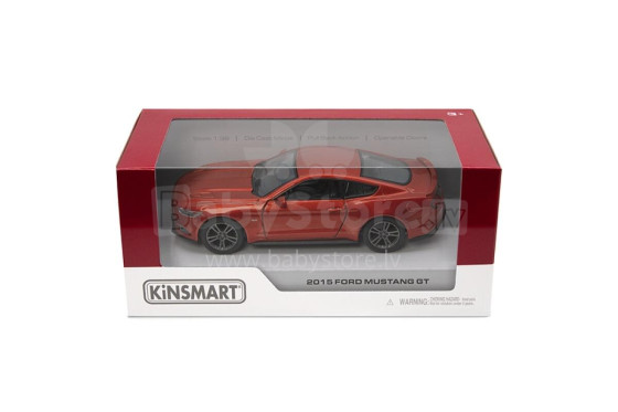 KINSMART металлическая моделька 2015 Ford Mustang GT, масштаб 1:38