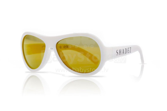 Akcija! SHADEZ Classic White Junior bērnu saulesbrilles, 3-7 gadi