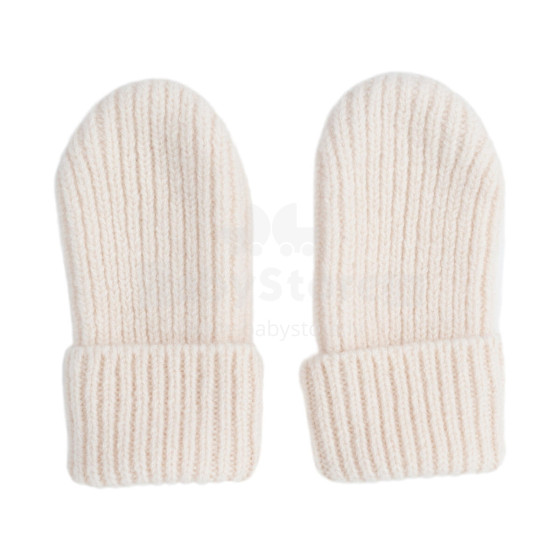 Lodger Mittens Folklore Merino vilnas bērnu cimdiņi, Birch, 0-12m