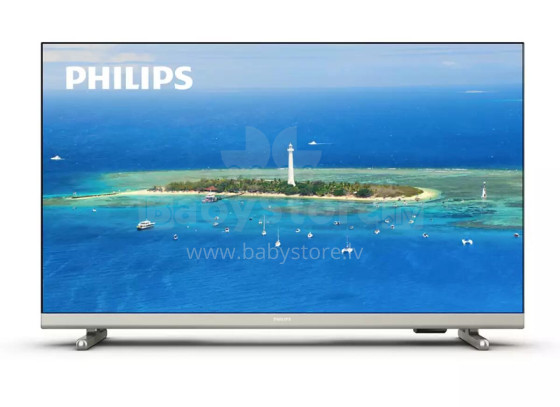 Akcija! PHILIPS 32'' HD LED LCD televizors, sudraba