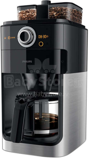 (V) PHILIPS Grind&Brew Kafijas automāts, 1000W (melns)