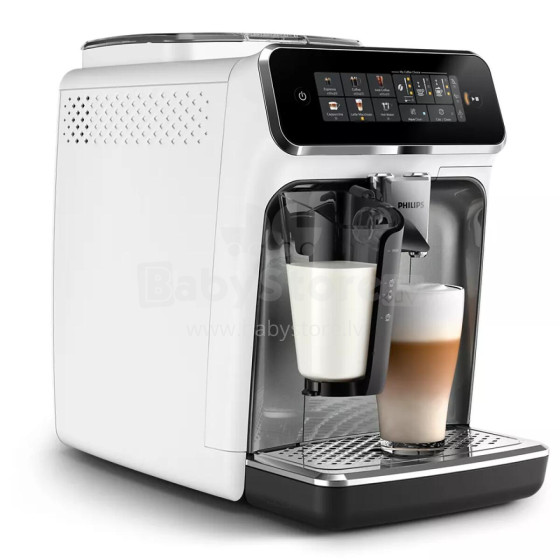 Akcija! PHILIPS 3300 sērijas Super-automatic Espresso  kafijas automāts, balts