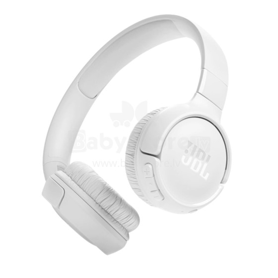 Akcija! JBL on-ear austiņas ar Bluetooth, baltas