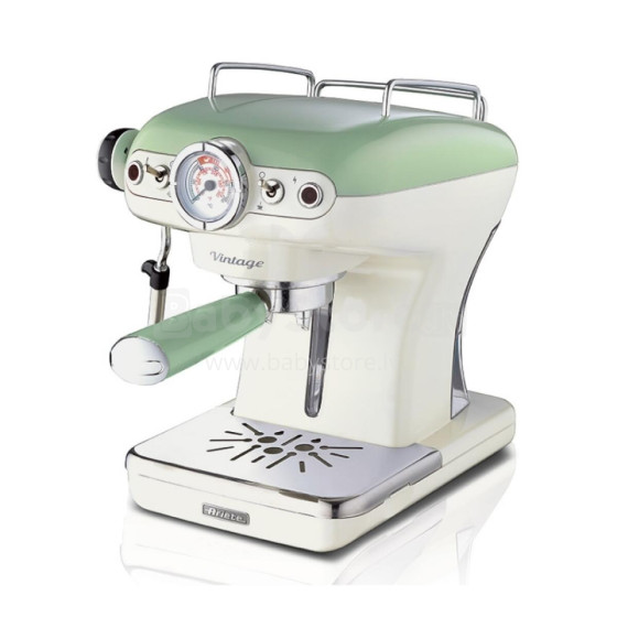 Akcija! Ariete espresso kafijas automāts Vintage, Green