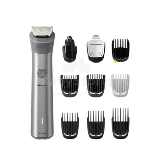 Akcija! PHILIPS Multigroom series 5000 9-in-1 trimmeris sejai, matiem un ķermenim, melns un tērauda