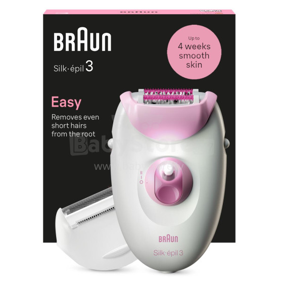 Akcija! BRAUN Silk 3 epilators ar piederumiem