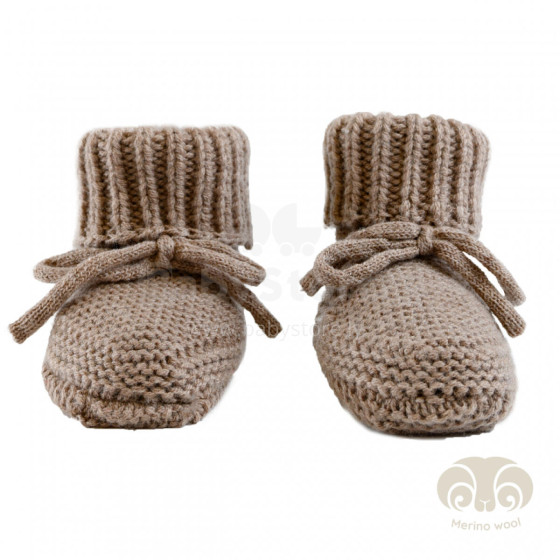 Lodger Slipper Folklore merino vilnas čībiņas, Buffalo, 0-6m