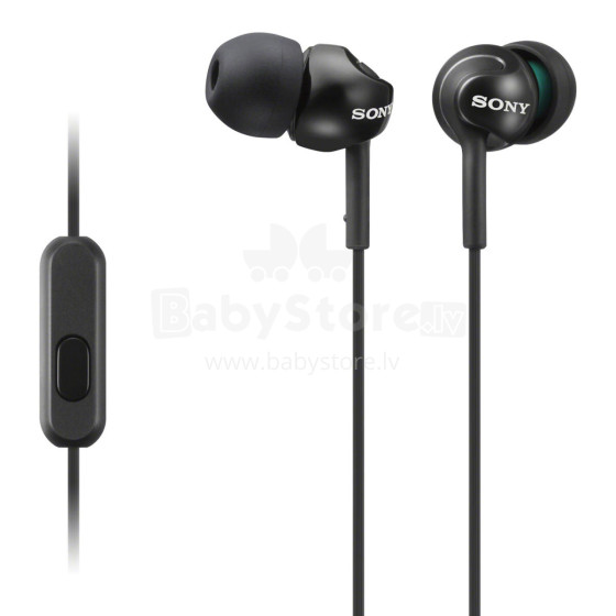 Akcija! SONY in-ear austiņas ar mikrofonu (melnas)