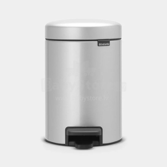 BRABANTIA atkritumu tvertne ar pedāli NewIcon, 3 l, Metallic Grey