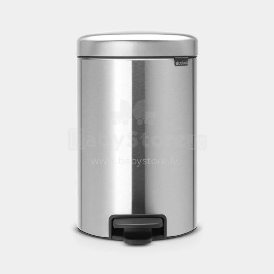 BRABANTIA atkritumu tvertne ar pedāli NewIcon, 12L, Matt Steel Fringerprint Proof