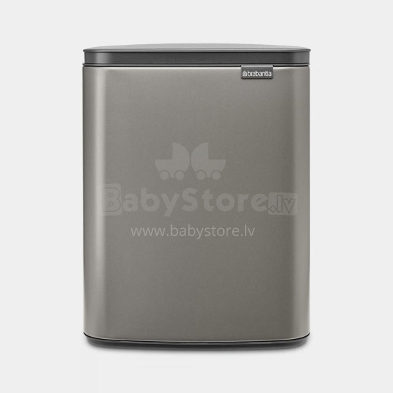 BRABANTIA atkritumu tvertne Bo,12l,Platinum