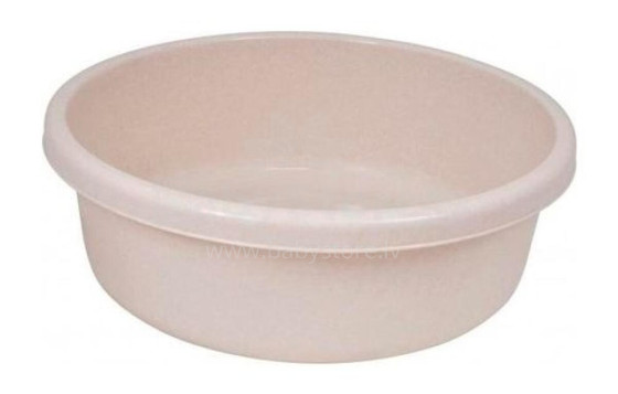 Round bowl 9L beige