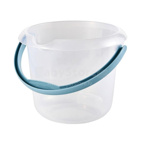 Bucket with spout 5L Mika Ø24x20cm transparent