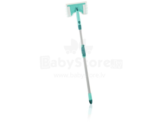 LEIFHEIT Flīžu un vannas istabas birste ar teleskopisku kātu 93–150cm Bath Cleaner micro duo