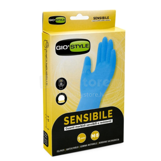 Multifunctional and sensitive natural latex gloves zilii M/8 size 31x10x0,5cm