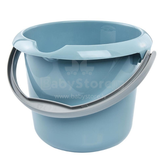 Bucket with spout 5L Mika Ø24x20cm blue