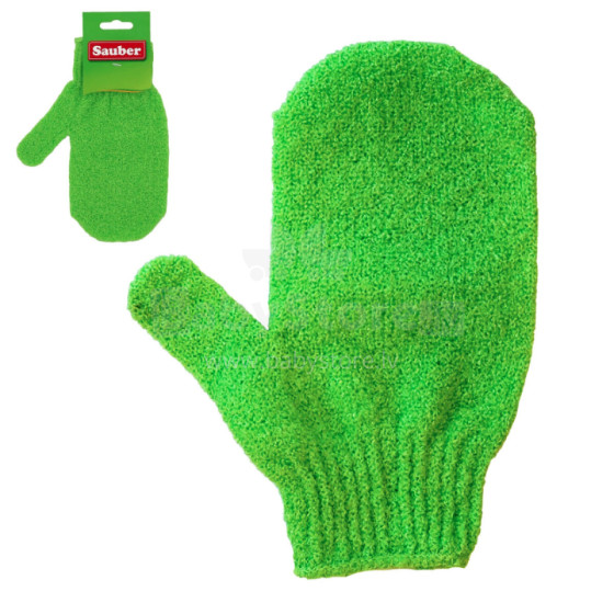 Scrubbing mitt green