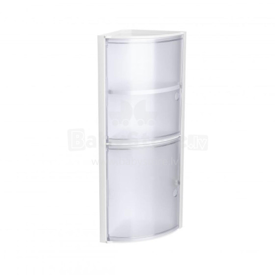 Corner bathroom cabinet white/glazed