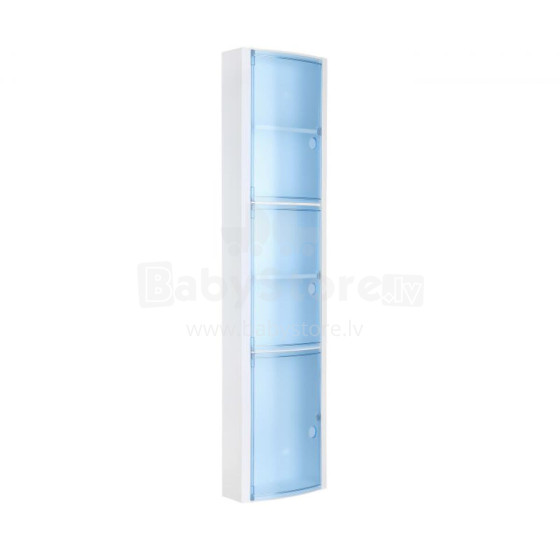 Vertical bathroom cabinet blue