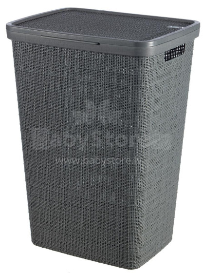 Laundry box Jute 58L 43x34x60cm dark grey