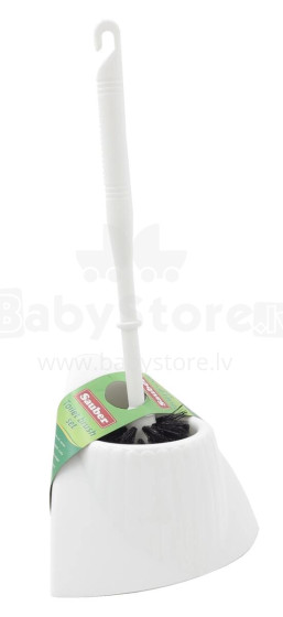 Toilet brush with corner holder