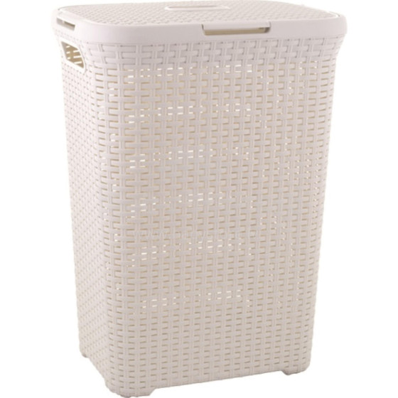 Laundry box Style 60L 44,8x34,1x61,5cm in cream