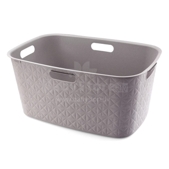 Laundry basket Softex 45L 57x37x27cm grey brown