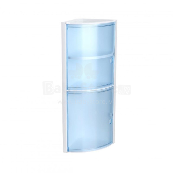 Corner bathroom cabinet blue