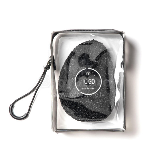 Body sponge with activated charcoal To.Go