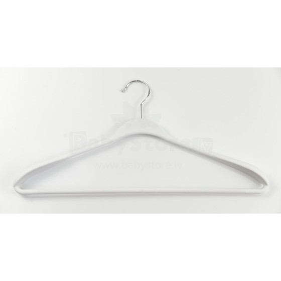 Clothes hangers 2pcs plastic Soft Touch 45cm assorted, black/blue/light grey/white