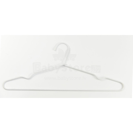 Clothes hangers 3 pcs stainless steel/fabric Metal 44,5cm assorted, black/light blue/white