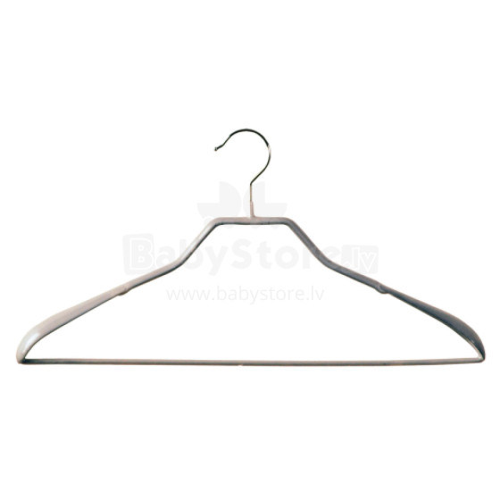 Clothes Hanger Steel/Vinyl Non Slip Sliver Luxury 45cm silver