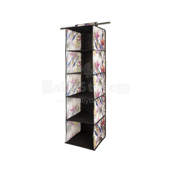 Hanging organiser with 5 shelves 30x30x120cm Floral Beauty