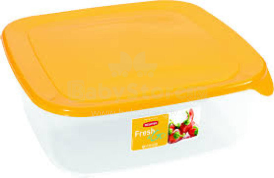 Food container square 2,9L Fresh&amp;Go yellow