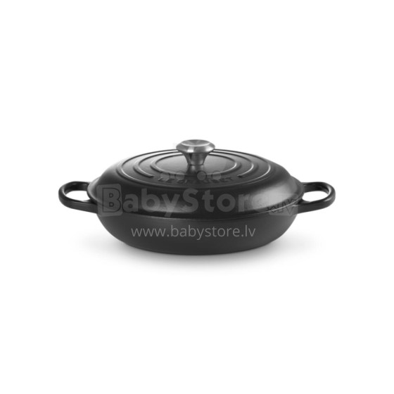 Le Creuset Cast iron shallow pot 30cm / 3,5L mat black