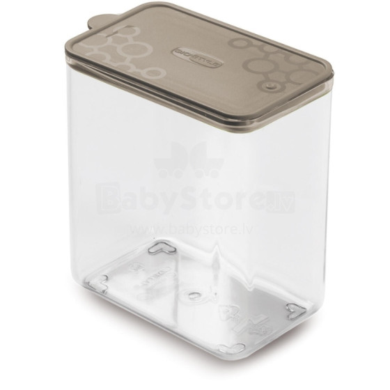 Food container rectangular L 1,8L Con.Tengo 15,5x10x17,1cm grey-brown